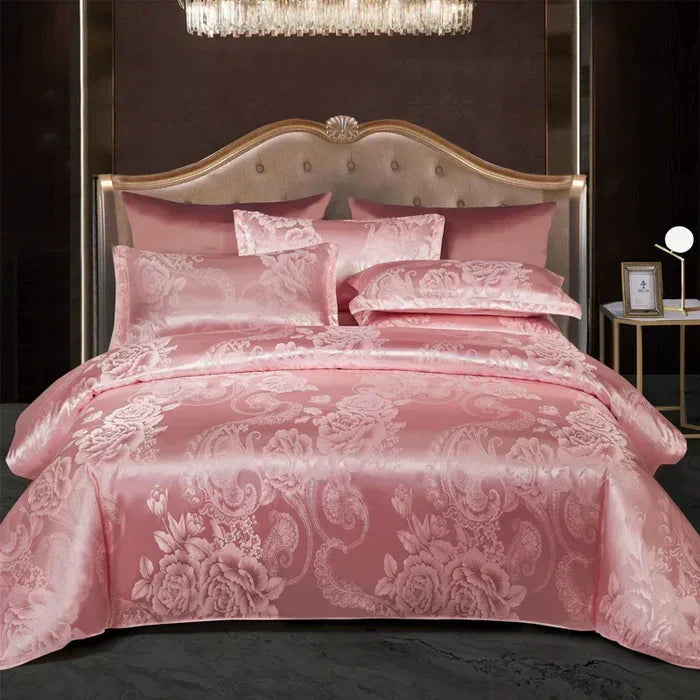 Luxury Satin Duvet Cover Set - RoyalDream-King: 86.61 × 94.49 in-10-Nora Luxe