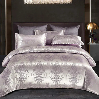 Luxury Satin Duvet Cover Set - RoyalDream-King: 86.61 × 94.49 in-11-Nora Luxe