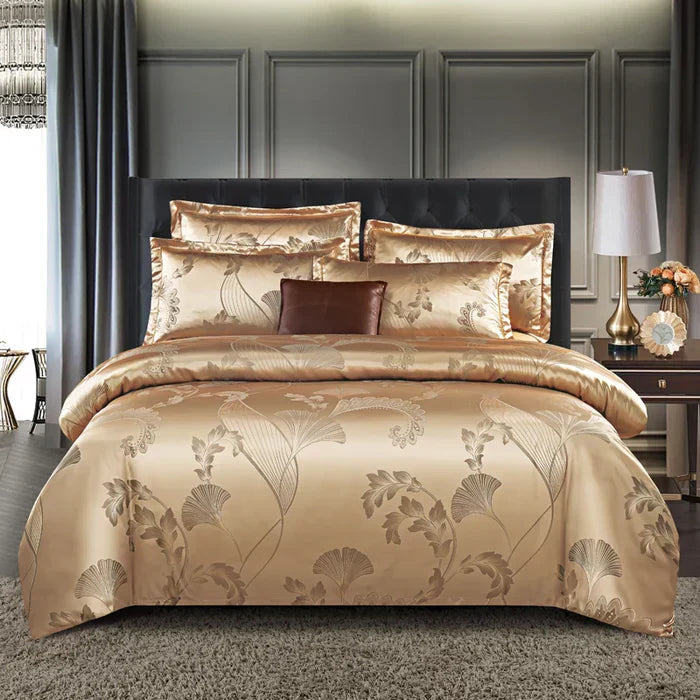 Luxury Satin Duvet Cover Set - RoyalDream-King: 86.61 × 94.49 in-12-Nora Luxe