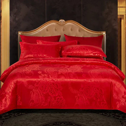 Luxury Satin Duvet Cover Set - RoyalDream-King: 86.61 × 94.49 in-13-Nora Luxe