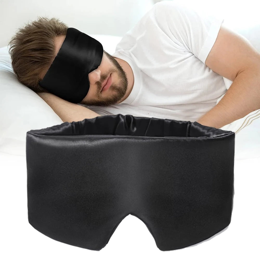 Luxury Silk Sleep Mask - SilkDream-Black-Nora Luxe