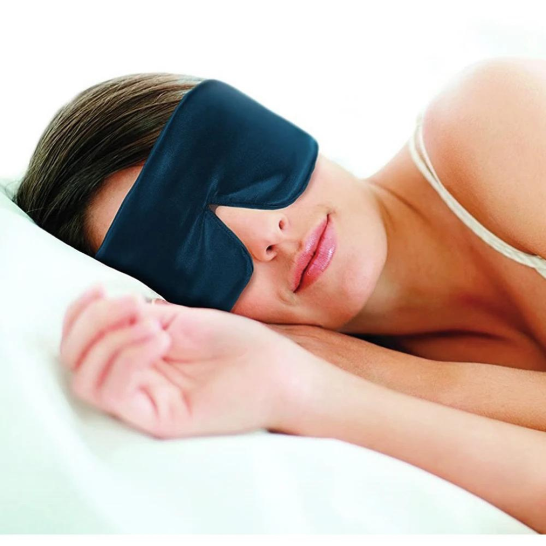 Luxury Silk Sleep Mask - SilkDream-Blue-Nora Luxe