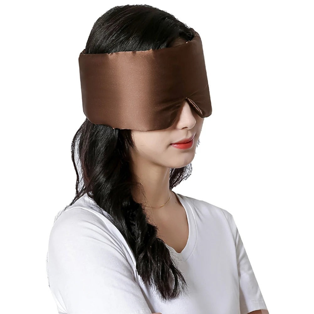Luxury Silk Sleep Mask - SilkDream-Brown-Nora Luxe