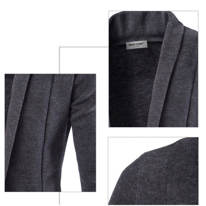 Luxury Slim-fit Stretch Men's Blazer - Dominic-Black-XS-Nora Luxe