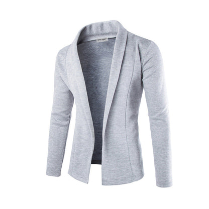 Luxury Slim-fit Stretch Men's Blazer - Dominic-Gray-XS-Nora Luxe
