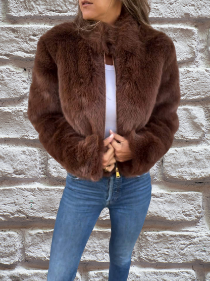 Warm Women's Parka Coat - Aurora - Pexav