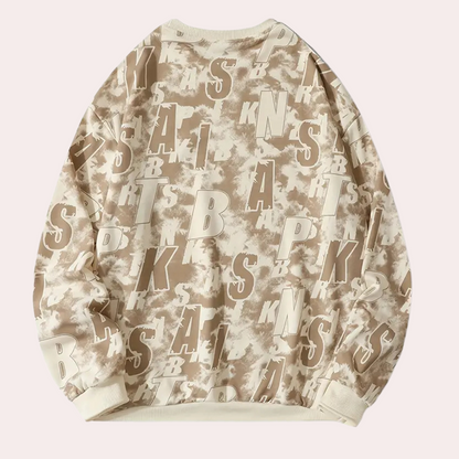 Luxury Sweatshirt for Men - Miles-Khaki-S-Nora Luxe