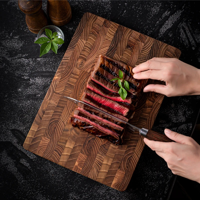 Luxury Thick Teak Cutting Board - ChefTeak-24.1 × 33.8 = 9.49 × 13.31 in-Nora Luxe