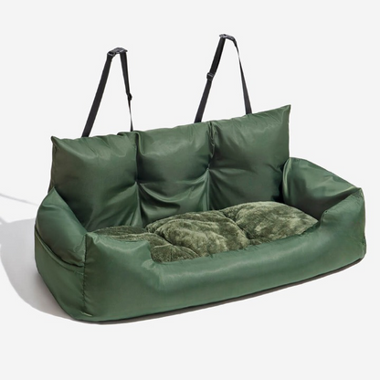 Luxury Travel Bed for Dogs - PawsRest-Green-Standard-Nora Luxe