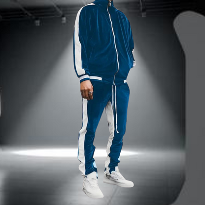 Premium Soft Mens Zip Up Tracksuit - Pexav