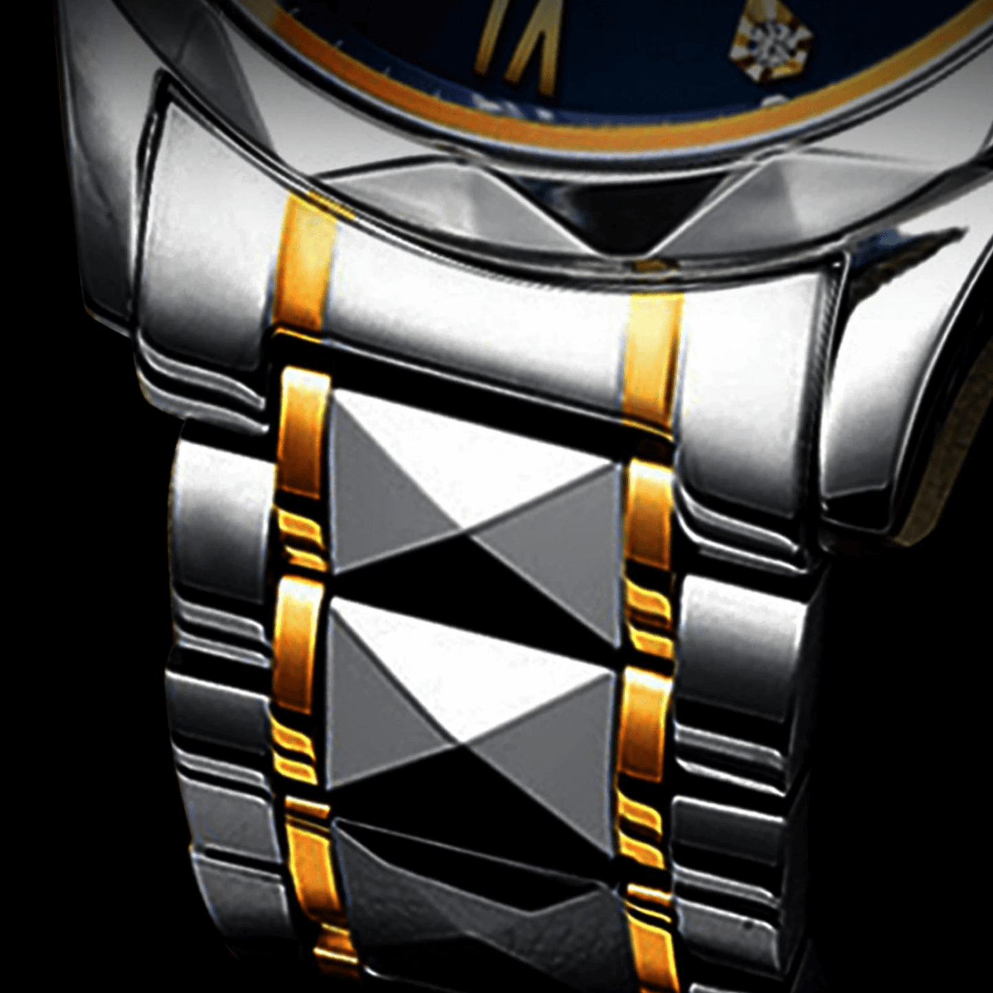 Men's Silver Tone Luminescent Watch