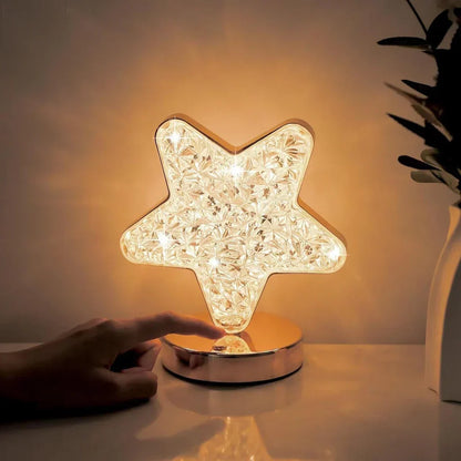 Magical Crystal Table Lamp with Dimming Function - Celestia-Star-Nora Luxe