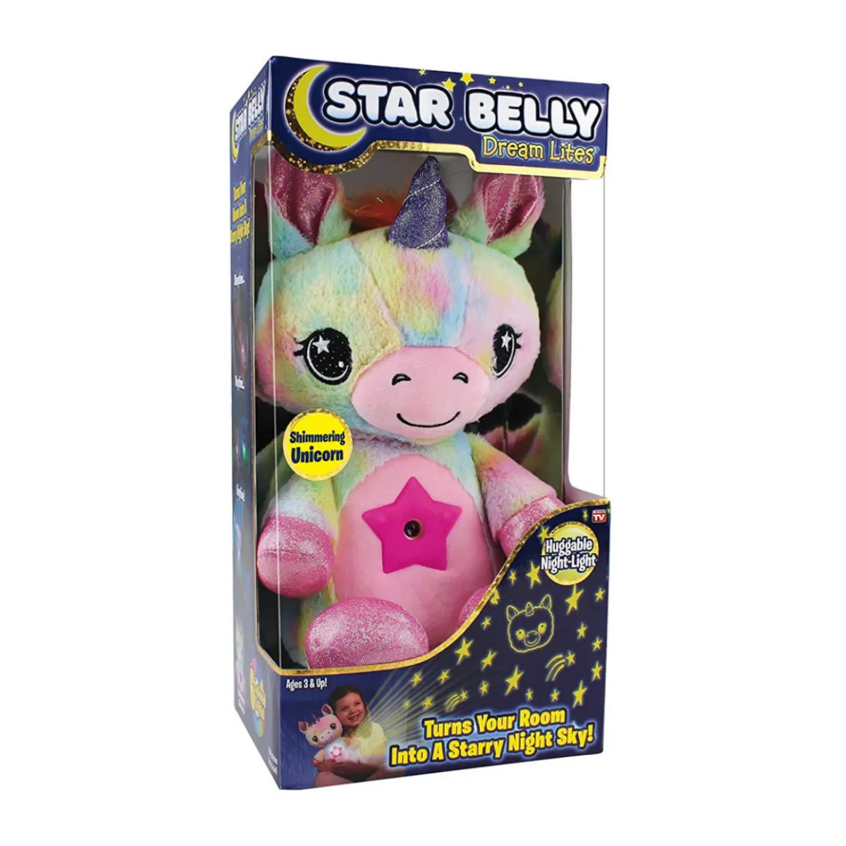 Magical Cuddle and Night Light - DreamLight-Rainbow Unicorn-Nora Luxe