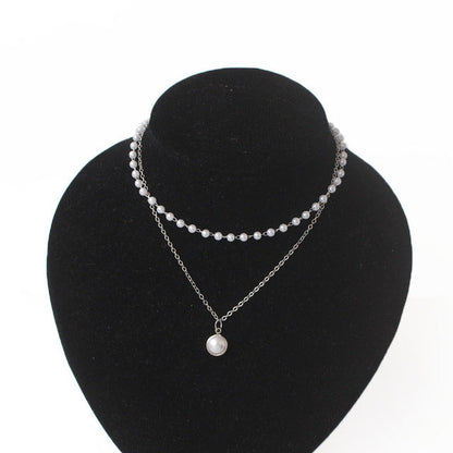 Magical Fairy Necklace | Women's Pendant Necklace-Classic Pearl Silver-Nora Luxe
