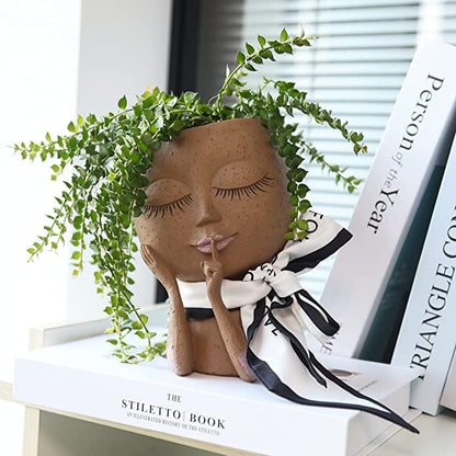 Magical Goddesses Plant Pot - MythicBloom-Light brown-Nora Luxe
