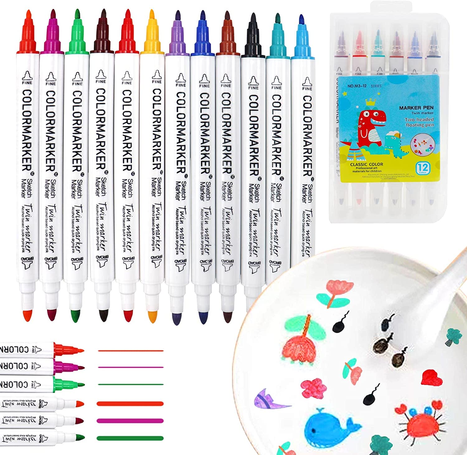 Colorful Waterbased Art Pens - Pexav