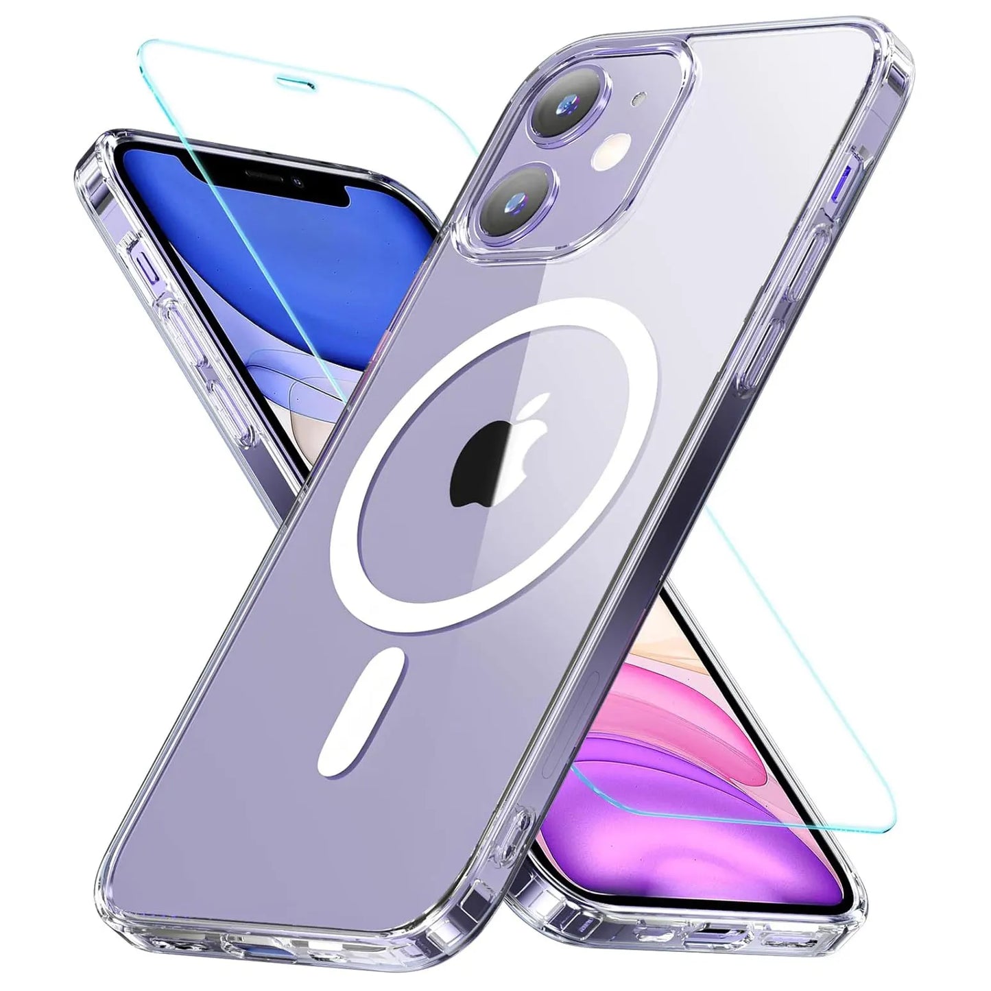 Tough Clear Phone Case with Screen Protector - Pexav