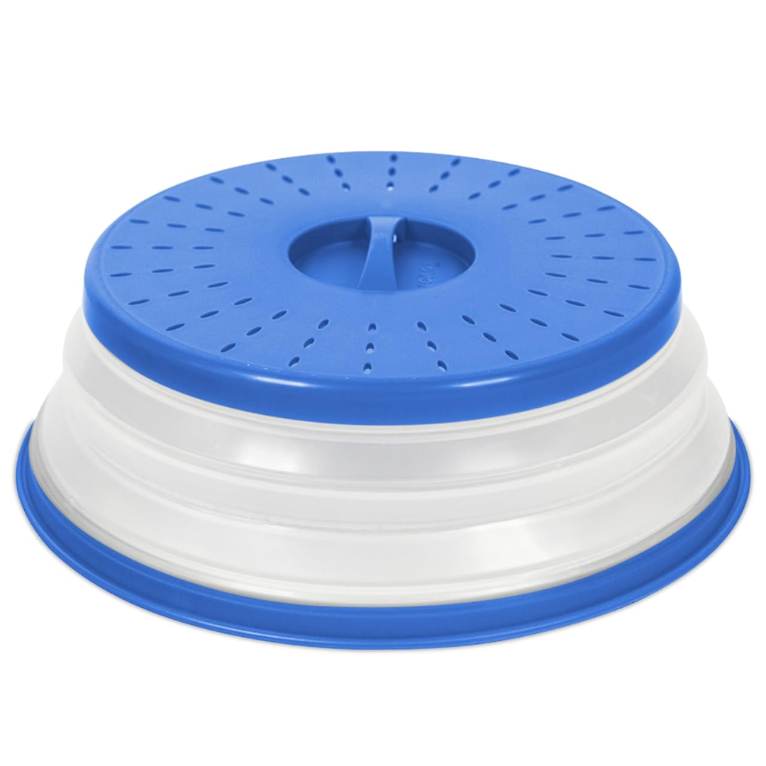 Magnetron Splatter Lid - Foldable Silicone Lid-Blue-Nora Luxe