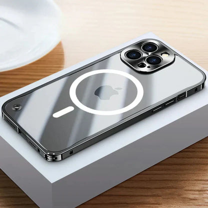MagSafe Case for iPhone 15 - SteelGuard-Black-iPhone 15 Pro Max-Nora Luxe