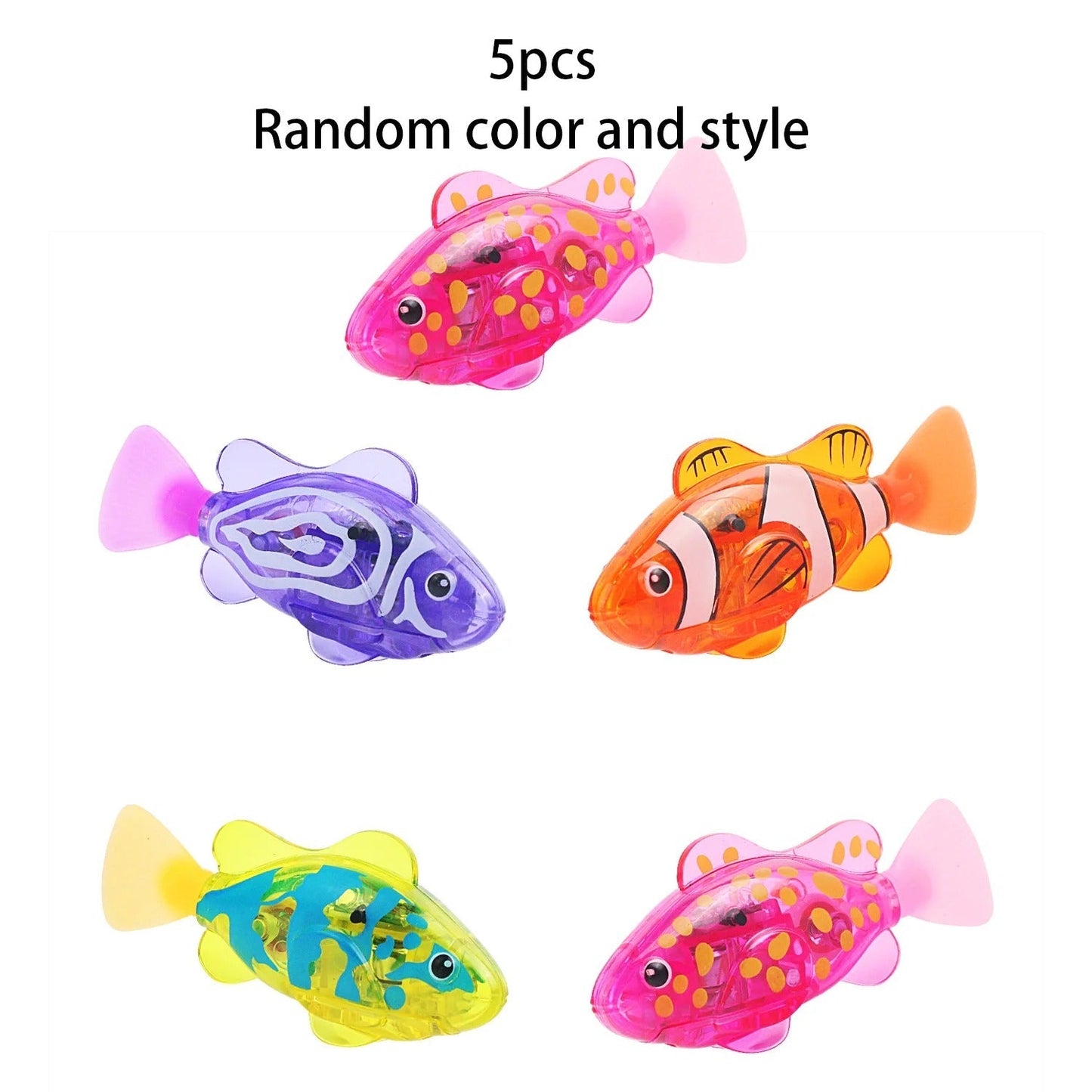 Colorful LED Water Swimming Fish Toy