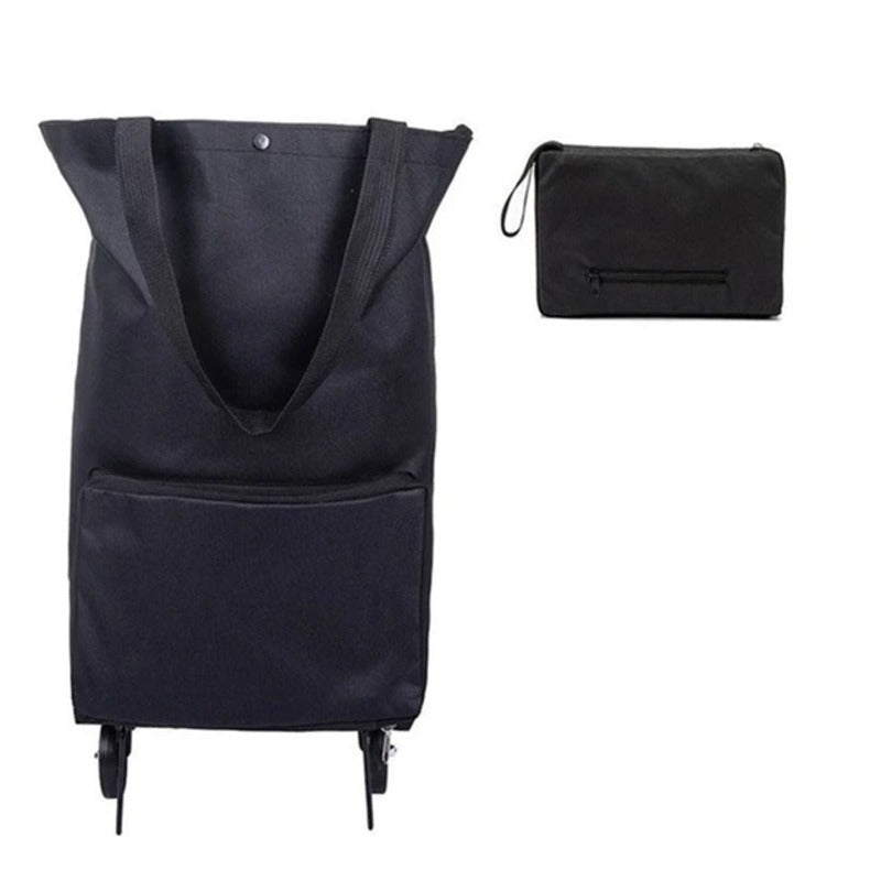 Collapsible Grocery Cart Bag with Wheels Storage