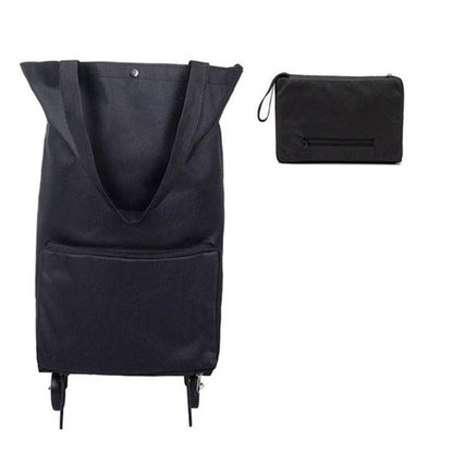 Collapsible Grocery Cart Bag with Wheels Storage