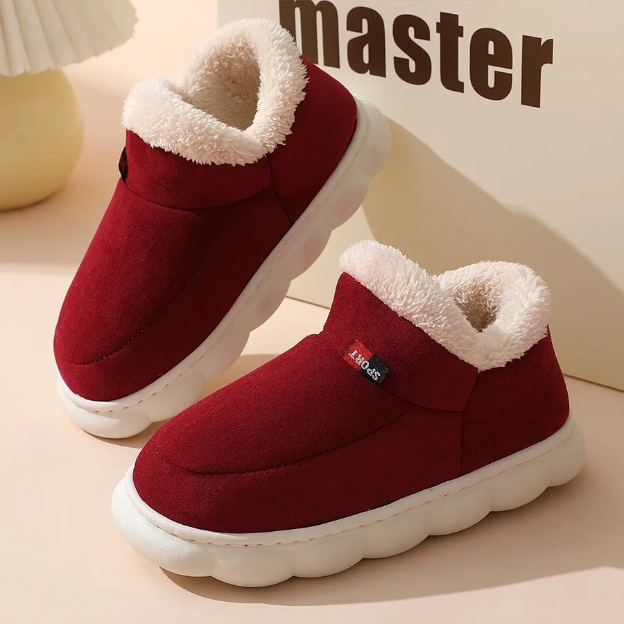 Warm Waterproof Women's Wide Calf Winter Boots