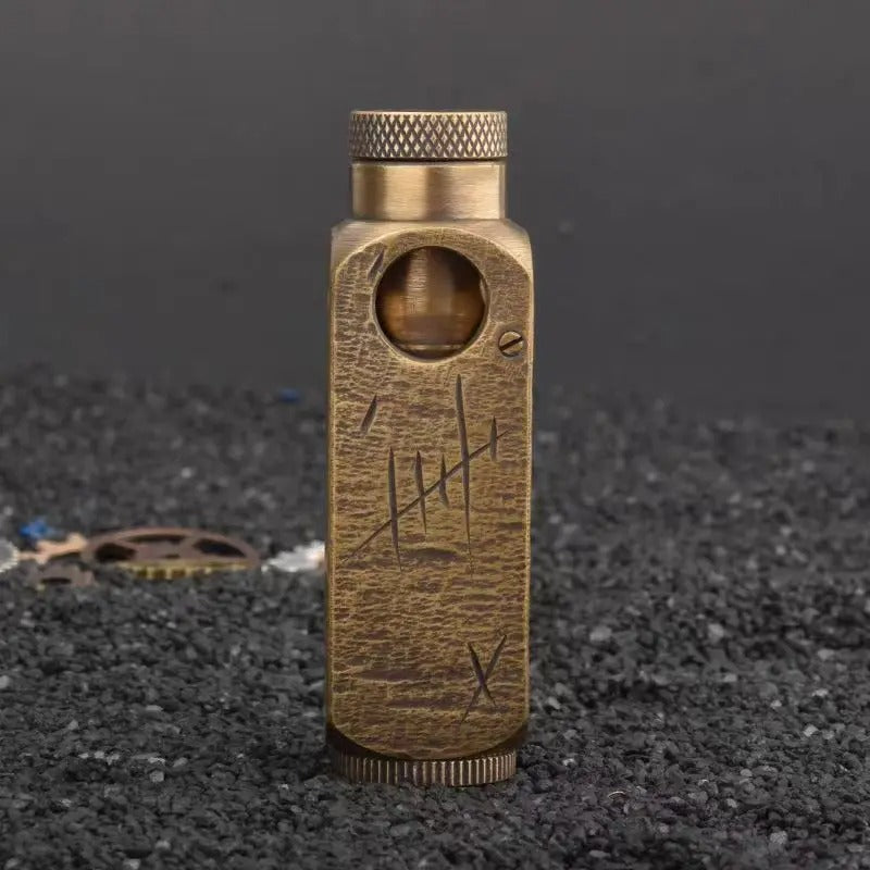 Vintage Metal Kerosene Lighter Antique Style