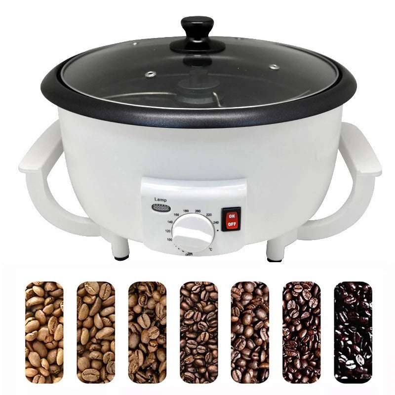 Compact Coffee Bean Roaster with Variable Heat Settings - Pexav