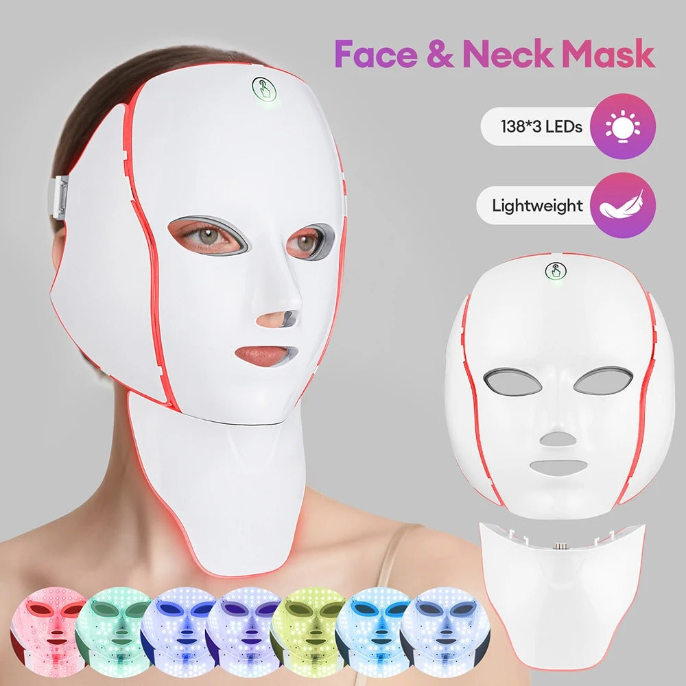 Colorful LED Face Mask for Skin Renewal