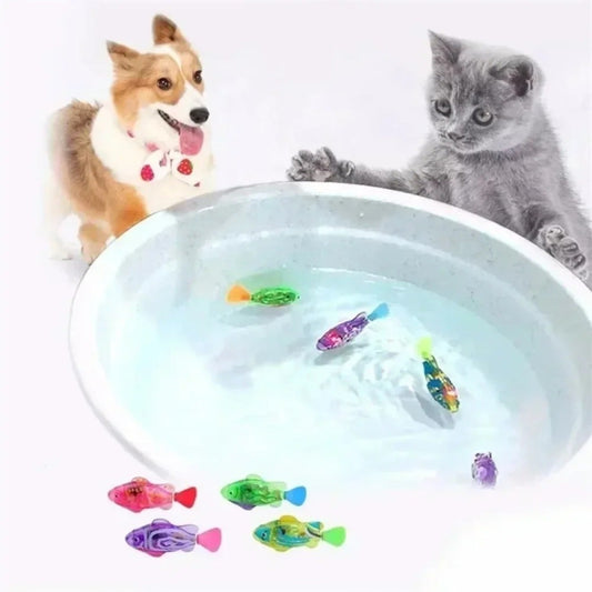 Colorful LED Water Swimming Fish Toy - Pexav