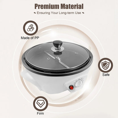 Compact Coffee Bean Roaster with Variable Heat Settings