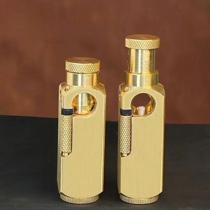 Vintage Metal Kerosene Lighter Antique Style