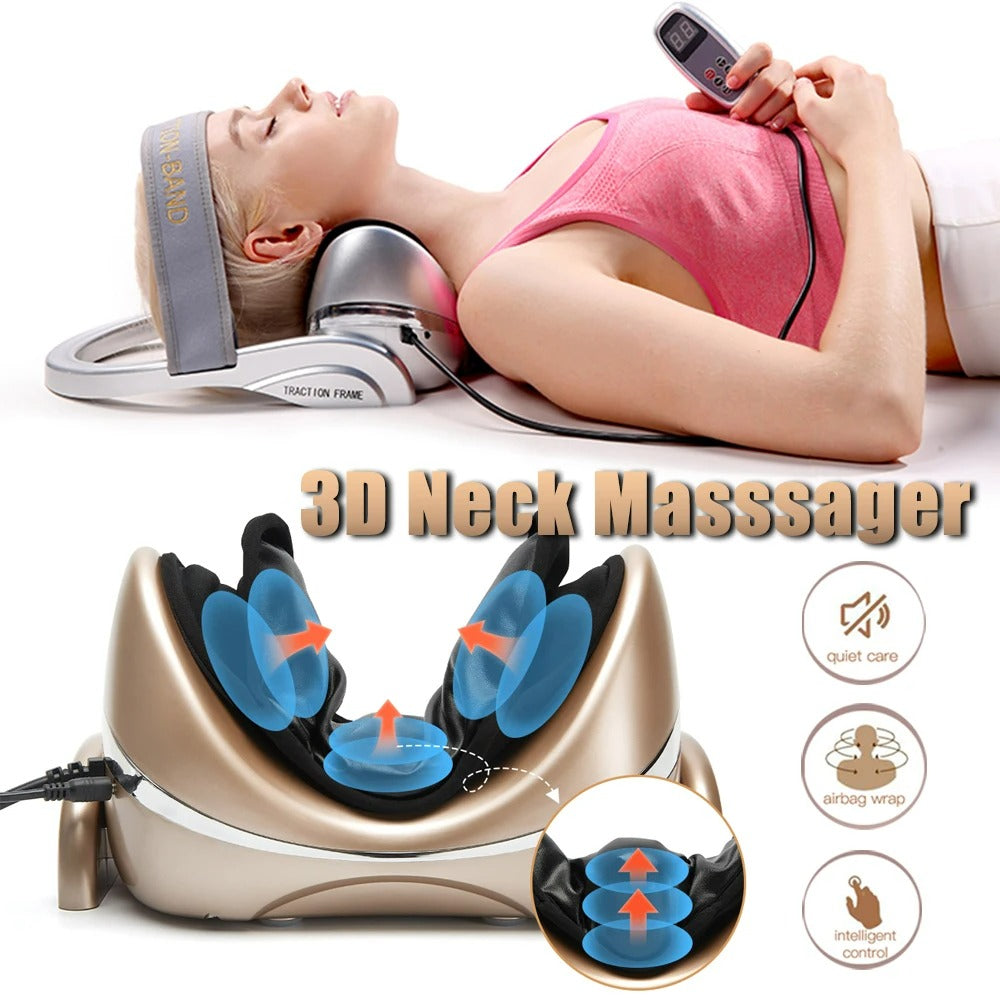 Compact Electric Neck Massager for Pain Relief