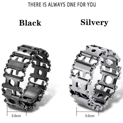 Ultimate 29-in-1 Survival Steel Wristband