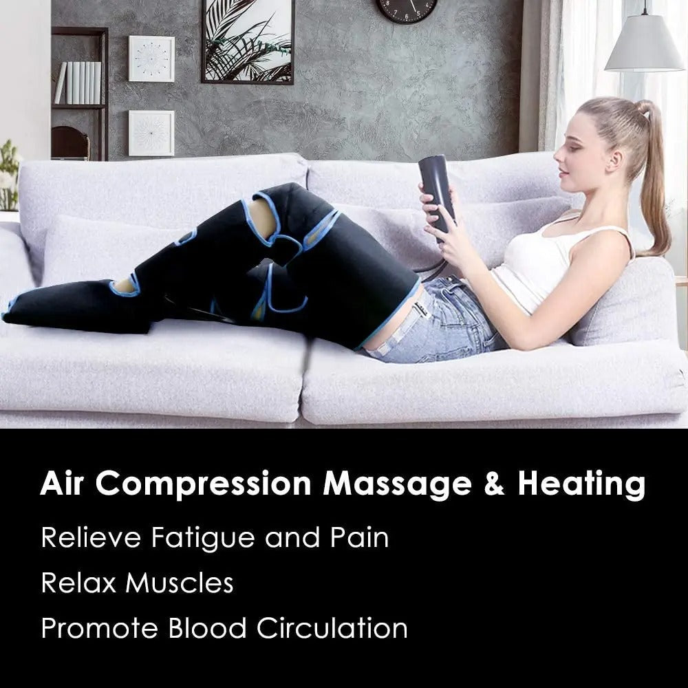 Comfortable Leg Massager with Adjustable Air Compression