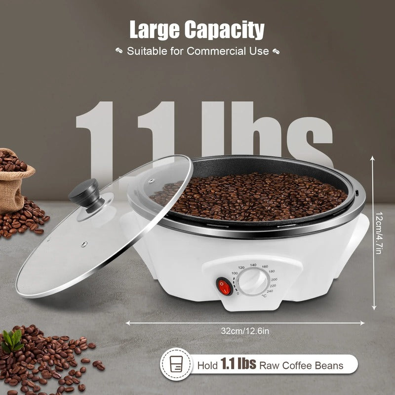 Compact Coffee Bean Roaster with Variable Heat Settings