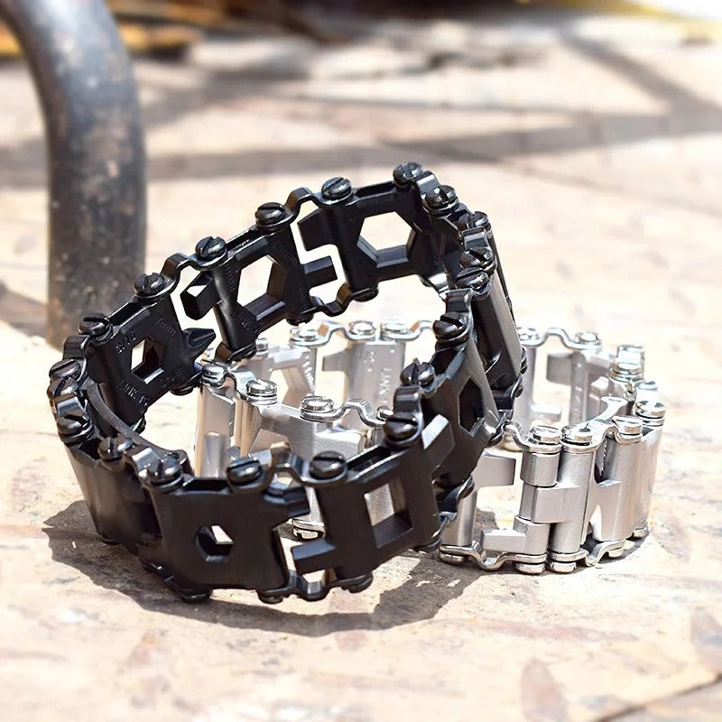 Ultimate 29-in-1 Survival Steel Wristband - Pexav