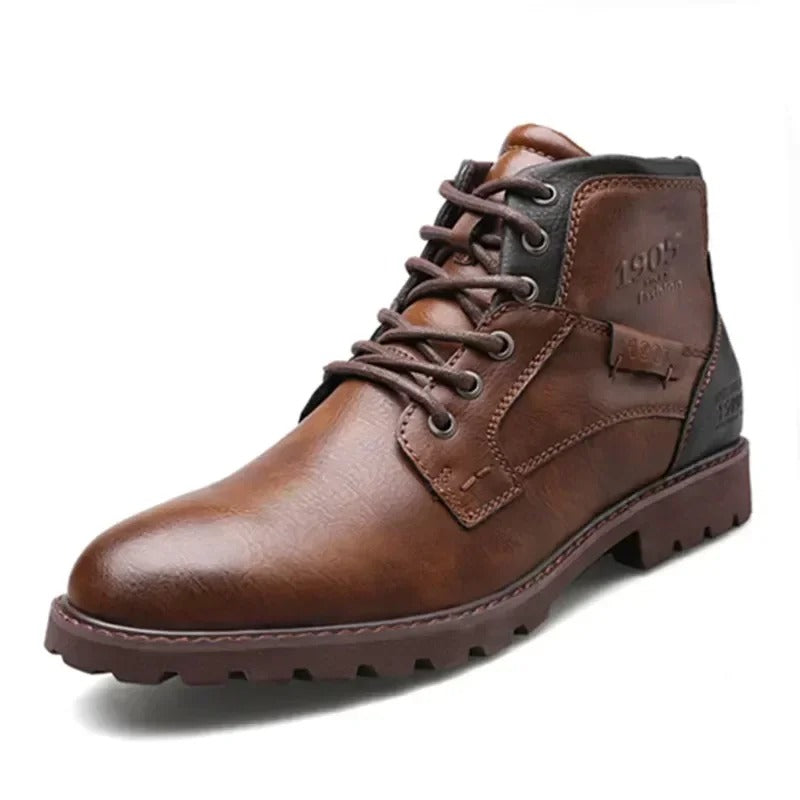 Trendy Ankle High Lace Up Mens Winter Boots