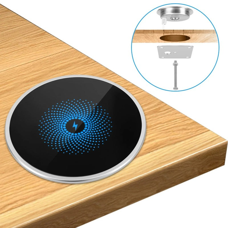 Compact Fast Wireless Charging Pad For Office Desk