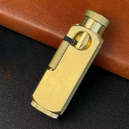 Vintage Metal Kerosene Lighter Antique Style