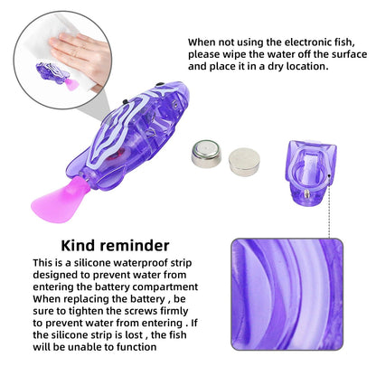 Colorful LED Water Swimming Fish Toy