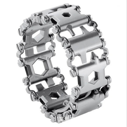 Ultimate 29-in-1 Survival Steel Wristband