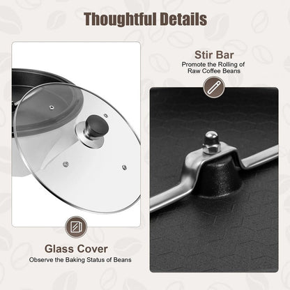 Compact Coffee Bean Roaster with Variable Heat Settings