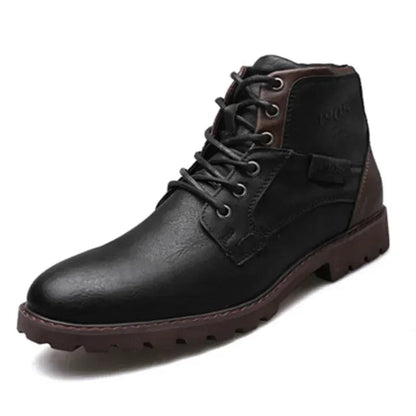 Trendy Ankle High Lace Up Mens Winter Boots