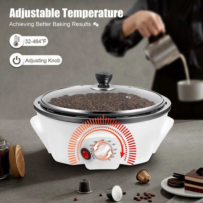 Compact Coffee Bean Roaster with Variable Heat Settings