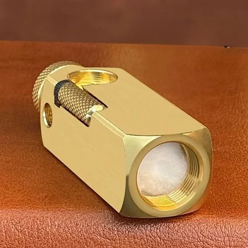Vintage Metal Kerosene Lighter Antique Style