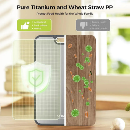 Durable Kitchen Cutting Board with Easy Clean Surface