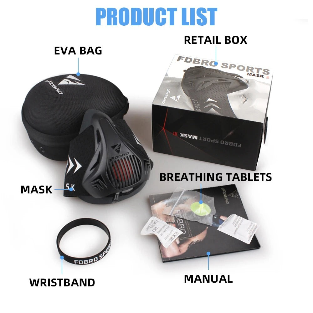 Breathing Performance Workout Mask for Athletes