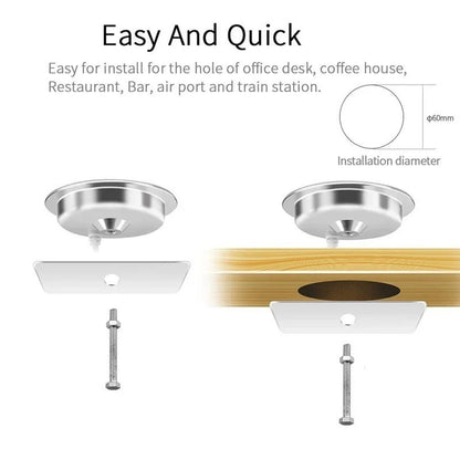 Compact Fast Wireless Charging Pad For Office Desk